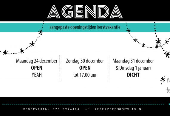 Maandag 24 december open … yeah!